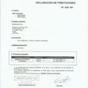 Certificado de Calidad Platos de ducha Series Stone y Orgaz